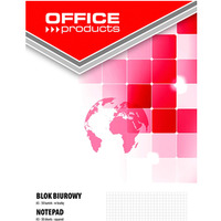 Blok biurowy OFFICE PRODUCTS, A5, w kratkê, 50 kart., 70gsm
