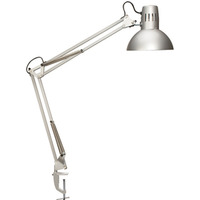 Lampka energooszczêdna na biurko MAULstudy, bez ¿arówki, mocowana zaciskiem, srebrna