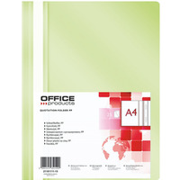 Skoroszyt OFFICE PRODUCTS, PP, A4, miêkki, 100/170mikr., jasnozielony