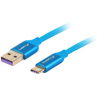 Kabel Lanberg CA-USBO-21CU-0010-BL (USB 2.0 typu A - USB typu C ; 1m; kolor niebieski)