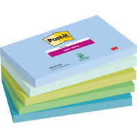 Karteczki samoprzylepne Post-it® Super Sticky, OASIS, 76x127mm, 5x90 kart