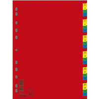 Przek³adki DONAU, PP, A4, 230x297mm, 1-31, 31 kart, mix kolorów